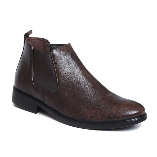 Brown chelsea boots for men